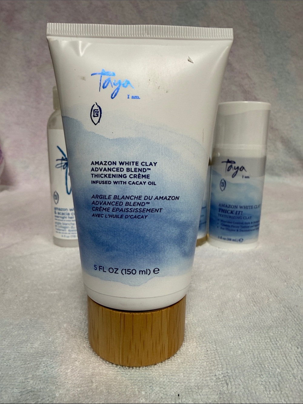 Taya Amazon White Clay Haircare Set in Blue and White - Picture 5 of 6